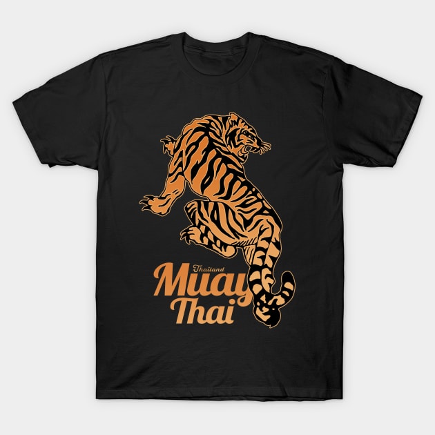 Tiger Muay Thai The Art of Eight Limbs T-Shirt by KewaleeTee